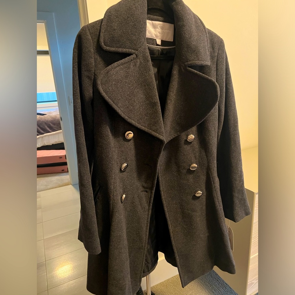 Gray Trench Coat- New with Tags